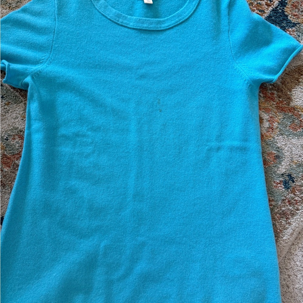J. Crew Girls' Short Sleeve Tee in Tropical Blue